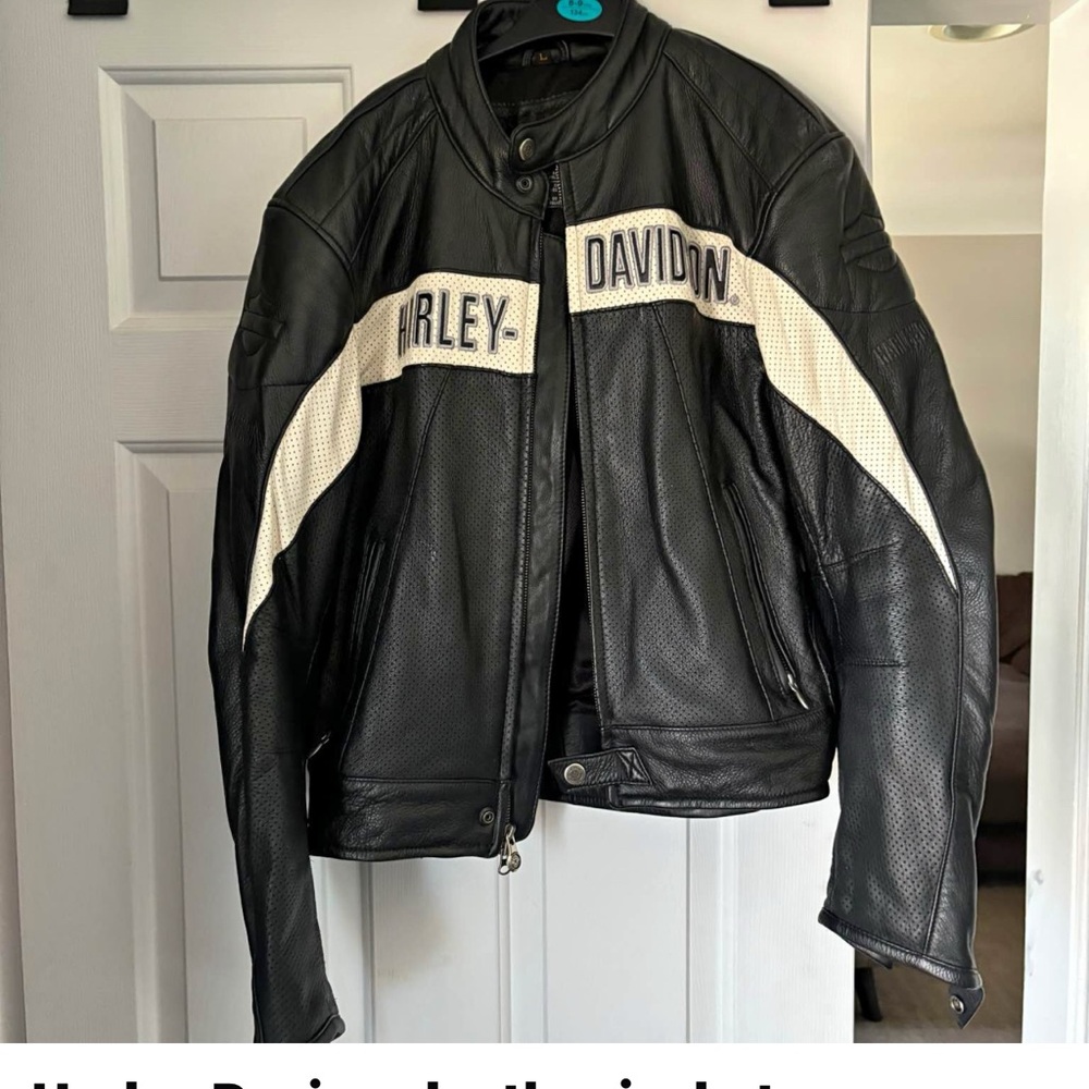Harley-Davidson Black and Cream Performance Jacket